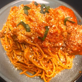 Spaghetti Bolognese with Meatballs